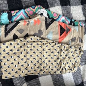 3 pairs OS Minnie Mouse leggings